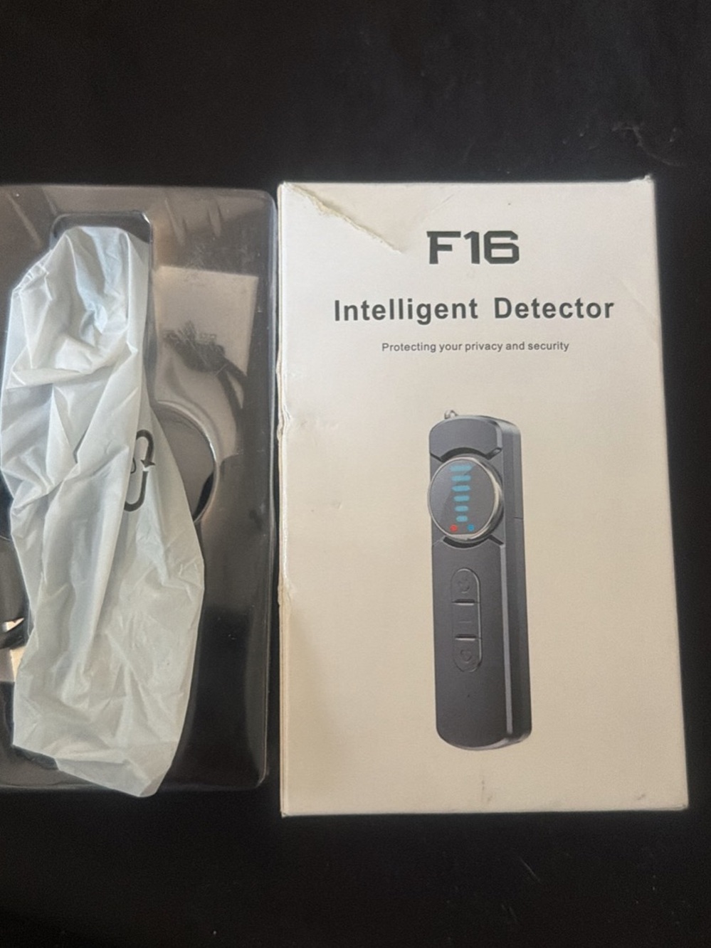 Intelligent Detector - Black Wireless Signal & Camera Finder